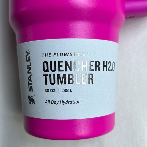 Stanley Pink Quencher H2.0 FlowState Stainless Steel 30 OZ - Picture 10 of 15